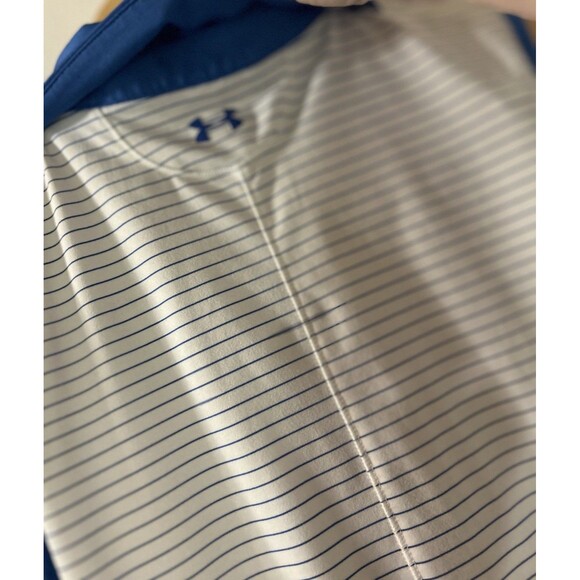Under Armour Women’s Zinger Stripe Sleeveless Shirt Heat Gear Golf Shirt SZ M - Picture 5 of 7